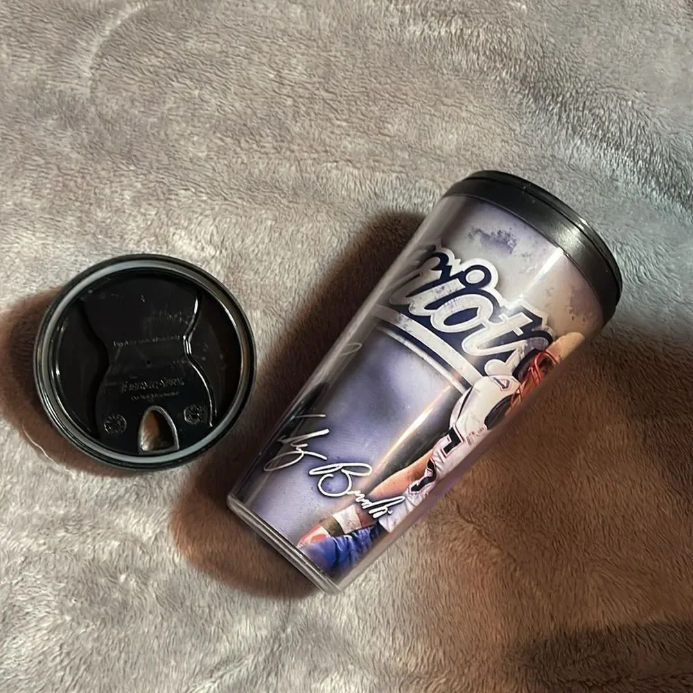 NFL patriots cup and lid